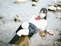 [新姬上線][會員][圖包][CosPlay]蘿莉嫩妹@超級美穴@落落Raku之閃光少女~Shining Days~ 戶外露出的學妹 密穴粉嫩 香甜可口 硬得哥哥停不下來