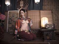 推特女神@鈦合金TiTi之高端頂級攝影系列 滿清服飾