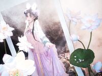 極品Cos爆機少女【喵小吉】九月新作《荷花池》古裝嬌俏美女 超干凈美鮑 高清