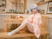 高端ACG業界女神爆機少女▌喵小吉&金魚▌雙模巨獻《從零開始的女體盛宴》超色情舔乳磨穴