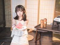 高端ACG業界女神爆機少女▌喵小吉▌清純鄰家《小吉的小鎮生活》掰穴逗乳少女感無敵嫩