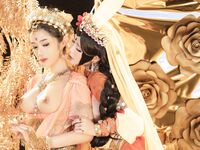 高端ACG業界極品女神爆機少女▌喵小吉▌雙子 天竺少女 猶如墮落在凡間的仙女無可挑剔