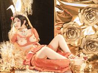 高端ACG業界極品女神爆機少女▌喵小吉▌雙子 天竺少女 猶如墮落在凡間的仙女無可挑剔