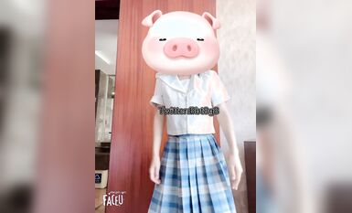 青春無敵 超高人氣極品眼鏡小姐姐旺仔桃嘰私人定製各種潮流BGM裸舞白虎逼飽滿大奶亂顫很頂 (5)