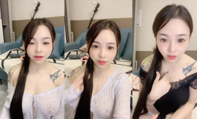 高顏值巨乳主播@花梔 尺度福利秀 (2)