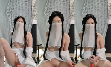 2024年2月新作，才華橫溢，寫毛筆字古裝騷舞【繁華女主角我在上戲學表演】最亮眼的新星，女神膚白貌美，讓人流口水 (8)