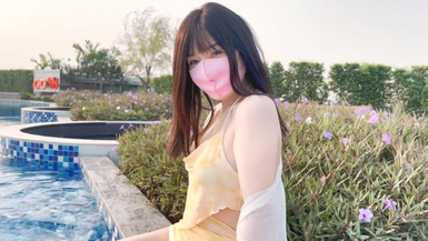 清純白嫩小仙女小姐姐『萌之乖乖』 室外泳池露出 室內被內射！被主人精液灌滿小穴，做主人爸爸的專用精液容器！