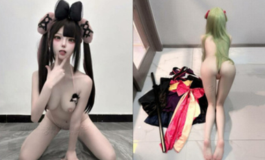 天生蘿莉體，超級網紅嫩妹【糕糕】飛機福利視圖集，無毛嫩鮑，裸舞自慰露出，純純小母狗 (4)