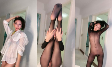 【小平兒】極品美女主播黑絲激情裸舞 (2)